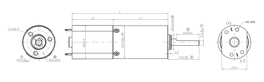 SGS 1875rpm มอเตอร์เกียร์แรงบิดสูง 12V-24VDC Axial Endplay สำหรับเครื่องดูดฝุ่น 0
